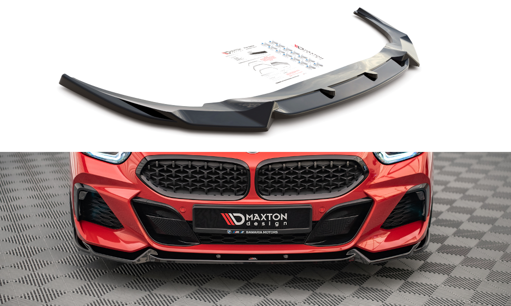 Street+ Spoilerlippe Front Ansatz V.1 passend für BMW Z4 M40i / M-Paket G29 schwarz Hochglanz – Ansicht 2