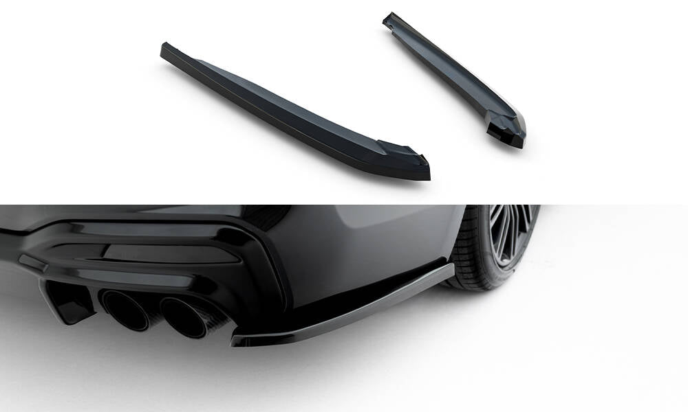 Heck Ansatz Flaps Diffusor V.2 passend für BMW 5er M-Paket Limousine / Touring G30 / G31 / G30 Facelift / G31 Facelift schwarz Hochglanz – Ansicht 2
