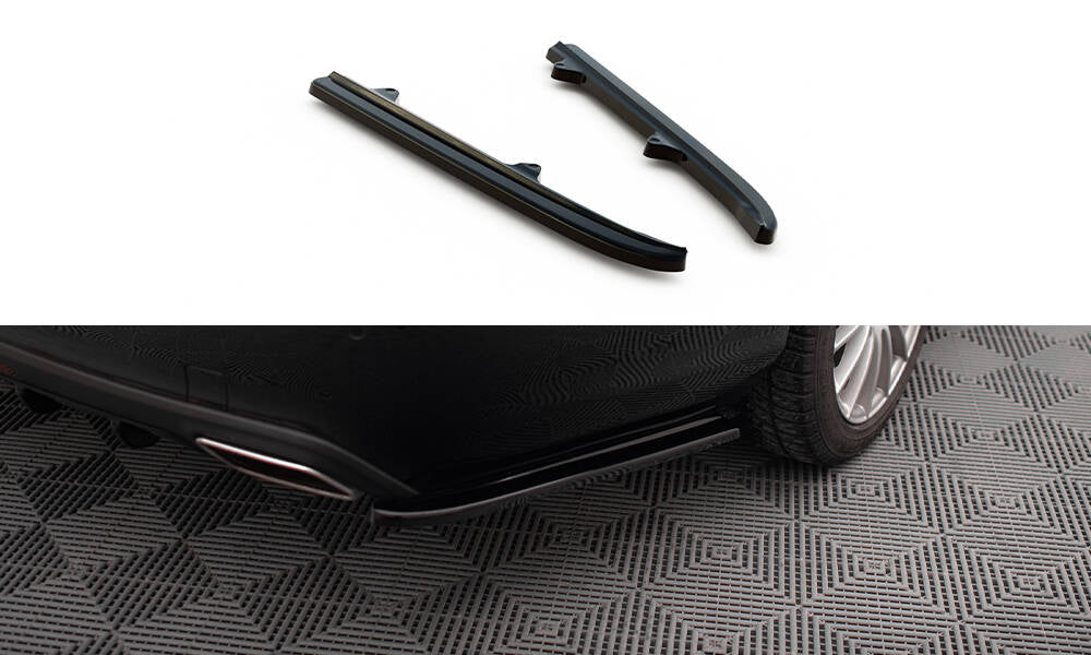 Heck Ansatz Flaps Diffusor passend für Mercedes-Benz CLS C218 schwarz Hochglanz – Ansicht 2