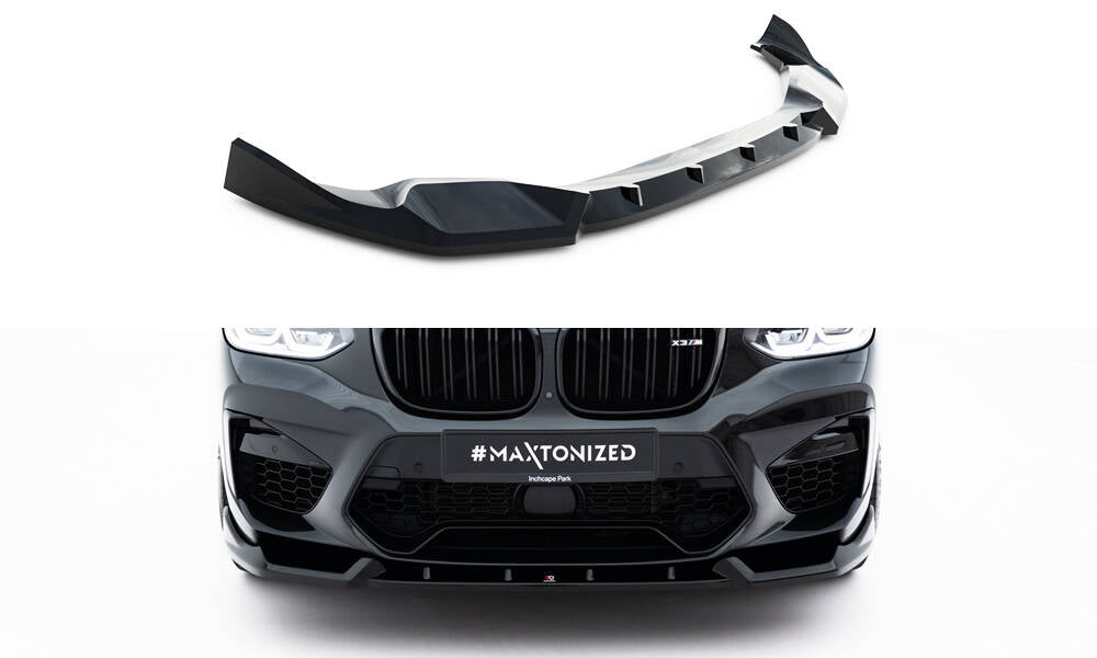 Street+ Spoilerlippe Front Ansatz passend für BMW X3 M F97 schwarz Hochglanz – Ansicht 2