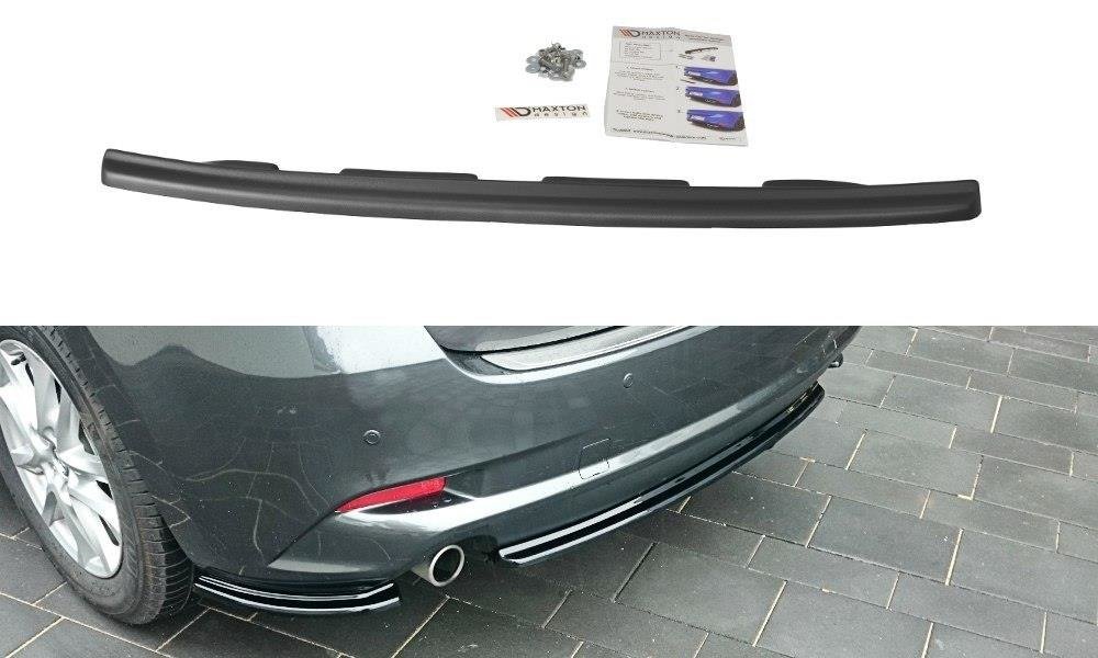 Heckansatz Mazda 3 BM (Mk3) Facelift  schwarz Hochglanz – Ansicht 2