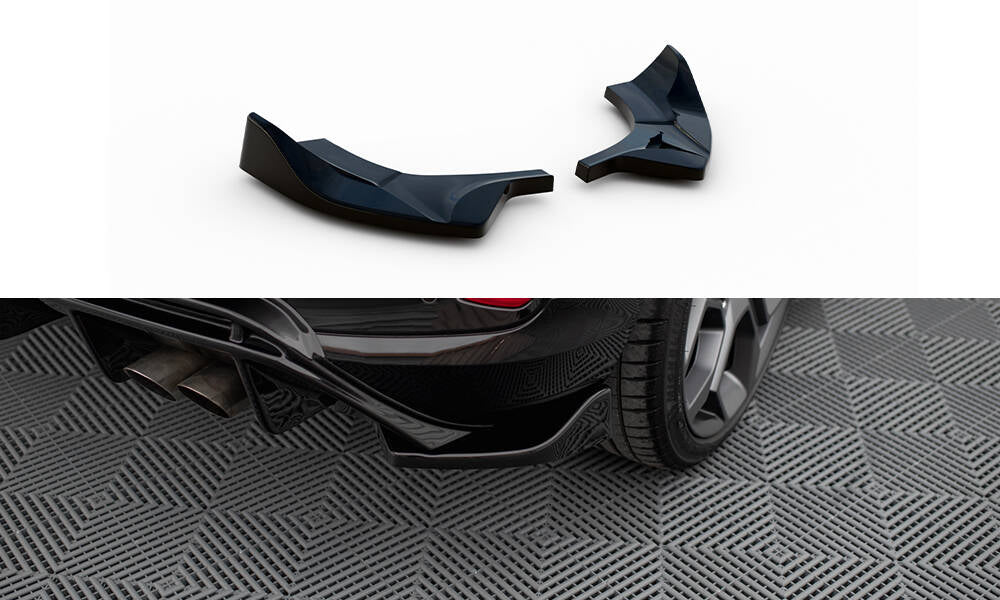 Heck Ansatz Flaps Diffusor V.2 passend für Ford FIesta Mk8 ST schwarz Hochglanz – Ansicht 2