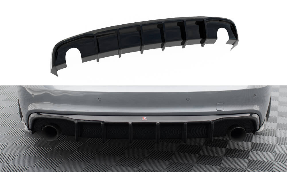Diffusor Heck Ansatz passend für Audi S5 / A5 S-Line 8T Facelift (Einzelauspuff li. re.) – Ansicht 2