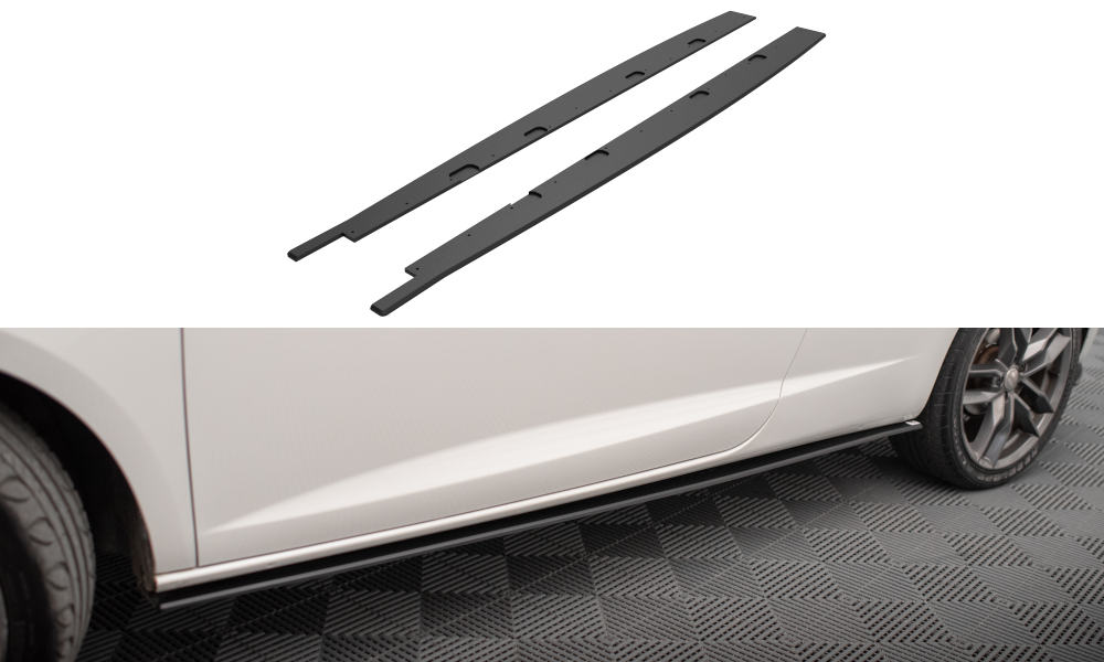 Street Pro Street+ Seitenschweller Leisten passend für Seat Ibiza Cupra Sport Coupe Mk4 – Ansicht 2