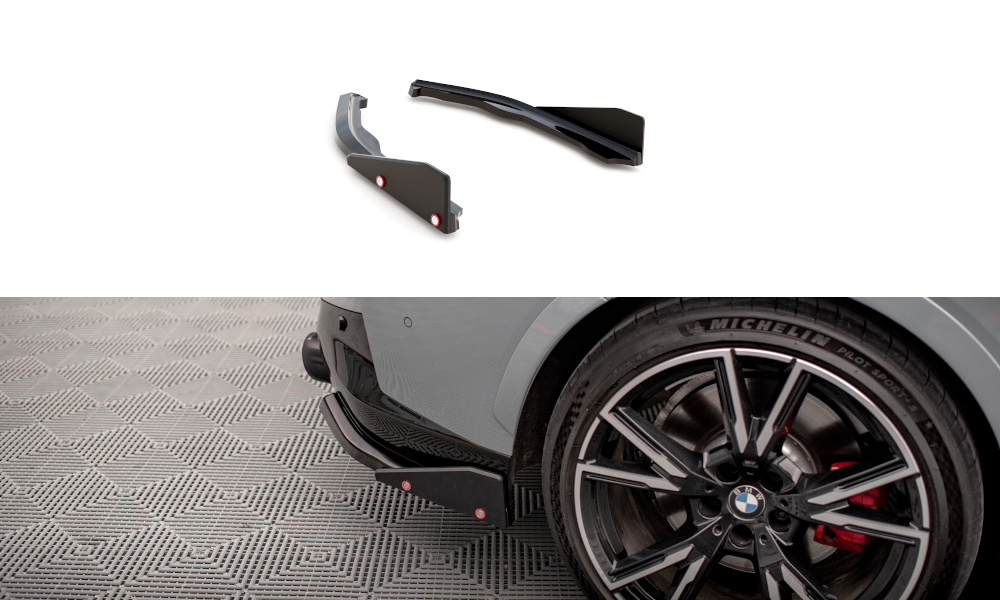 Heck Ansatz Flaps Diffusor V.2 + Flaps passend für BMW 2 Coupe M240i G42 – Ansicht 2