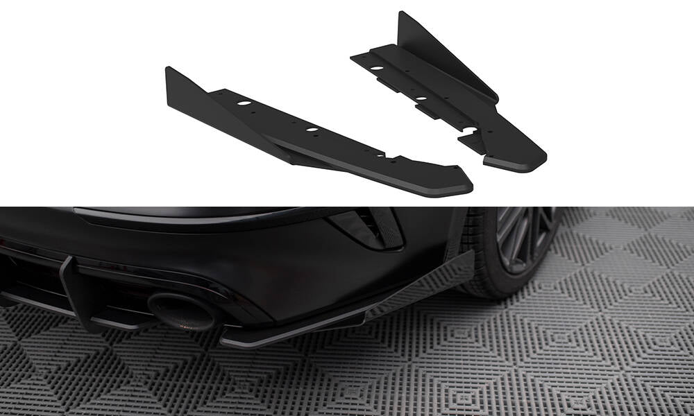 Street Pro Heck Ansatz Flaps Diffusor + Flaps passend für Kia Proceed GT Mk1 Facelift schwarz Hochglanz – Ansicht 2