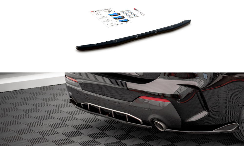 Heckansatz BMW 4er M-Paket G22 / G23 / G22 Facelift / G23 Facelift schwarz Hochglanz – Ansicht 2
