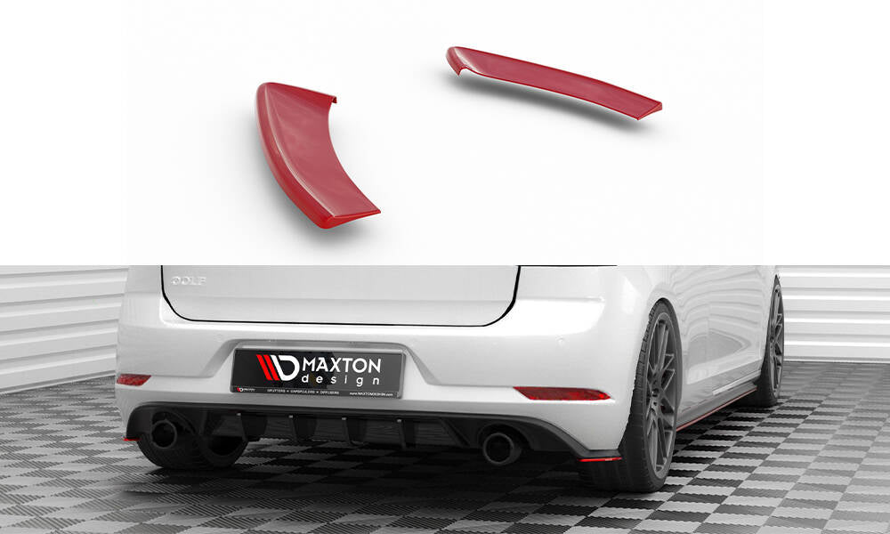 Heck Ansatz Flaps Diffusor V.2 für VW Golf GTI Mk7 Facelift – Ansicht 2