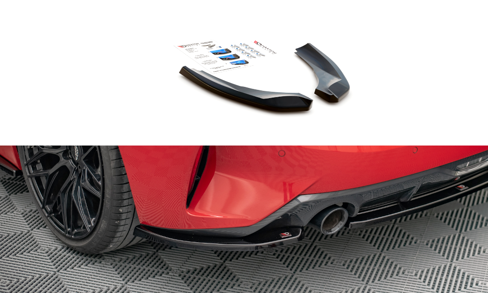 Heck Ansatz Flaps Diffusor passend für BMW Z4 M-Paket G29 schwarz Hochglanz – Ansicht 2