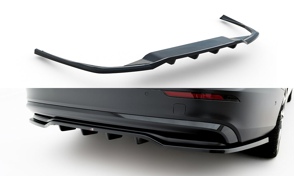 Street+ Mittlerer Diffusor RACE passend für Volvo S60/V60 R-Design Mk3  schwarz Hochglanz – Ansicht 2
