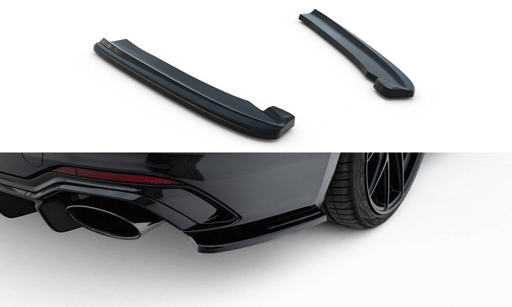 Heck Ansatz Flaps Diffusor passend für Audi RS5 Coupe / Sportback F5 schwarz Hochglanz – Ansicht 2