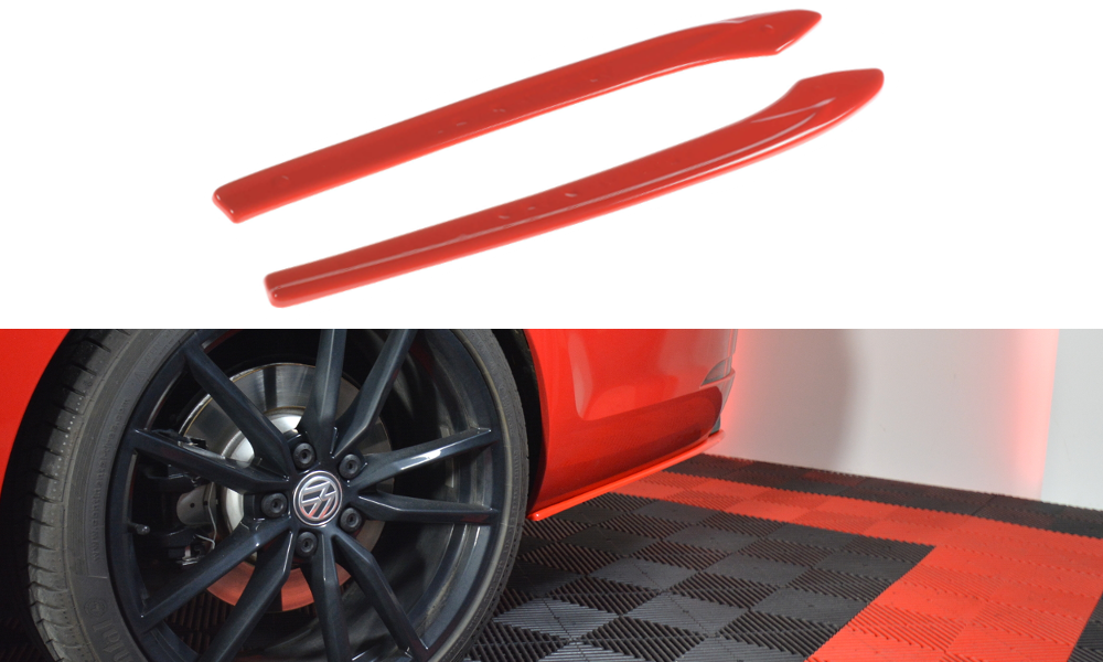 Heck Ansatz Flaps Diffusor V.2 passend für VW GOLF 7 R VARIANT FACELIFT – Ansicht 2