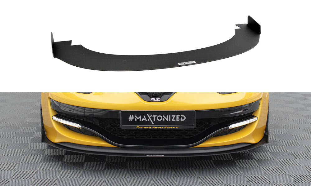 Racing Street+ Spoilerlippe Front Ansatz passend für RENAULT MEGANE MK3 RS – Ansicht 2