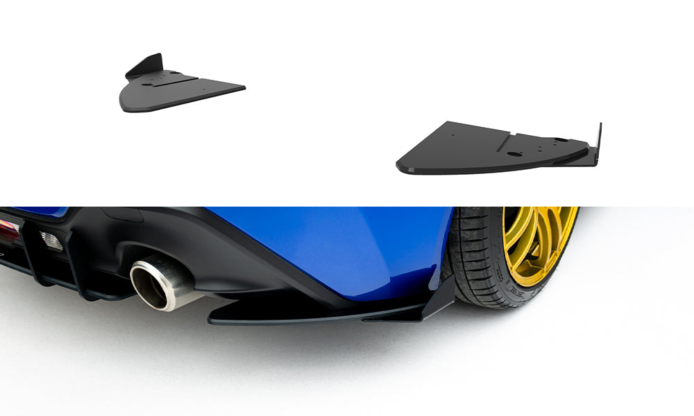 Street Pro Heck Ansatz Flaps Diffusor V.1 + Flaps passend für Subaru BRZ Mk2 schwarz Hochglanz – Ansicht 2