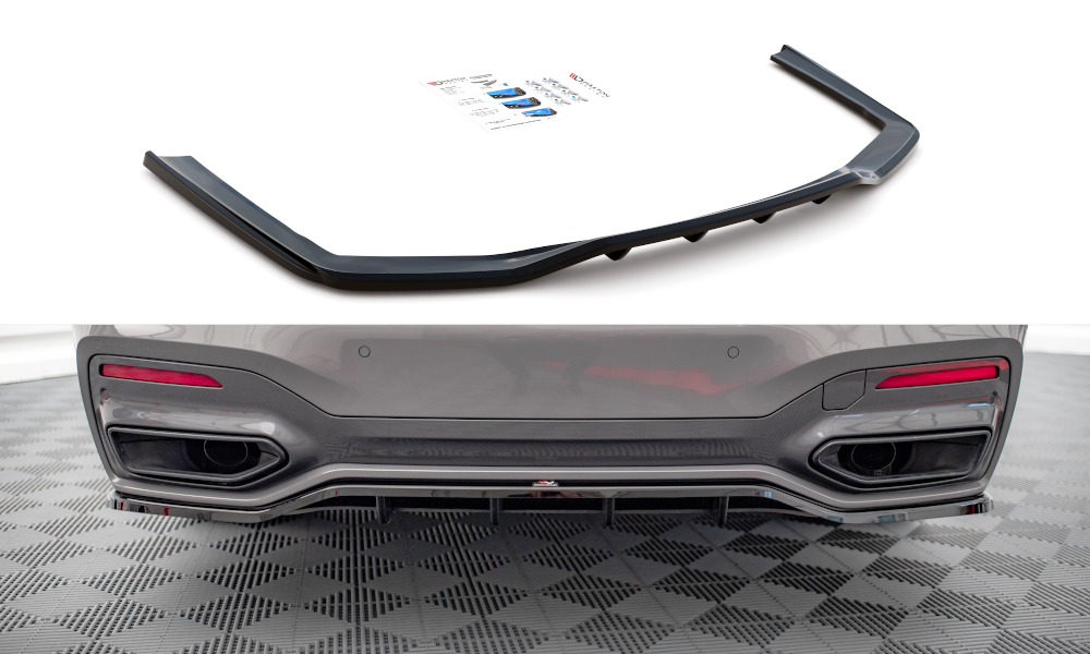 Street+ Mittlerer Diffusor RACE passend für V.1 BMW 7 M-Paket G11 / G12 Facelift schwarz Hochglanz – Ansicht 2