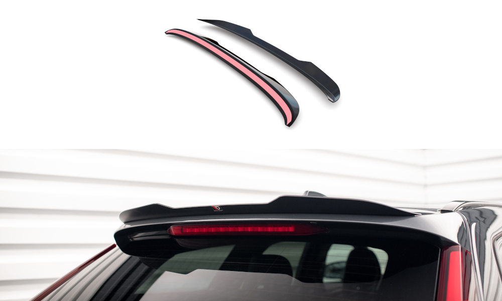 Heckspoiler Lippe Volvo V90 R-Design Mk2 schwarz Hochglanz – Ansicht 2