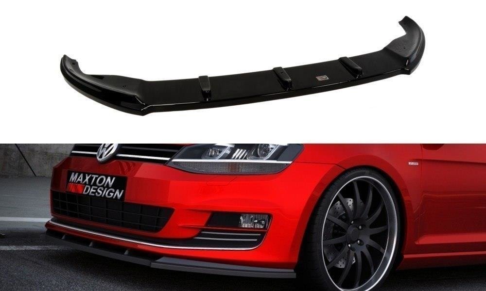Street+ Spoilerlippe Front Ansatz passend für VW Golf Mk7 schwarz Hochglanz – Ansicht 2