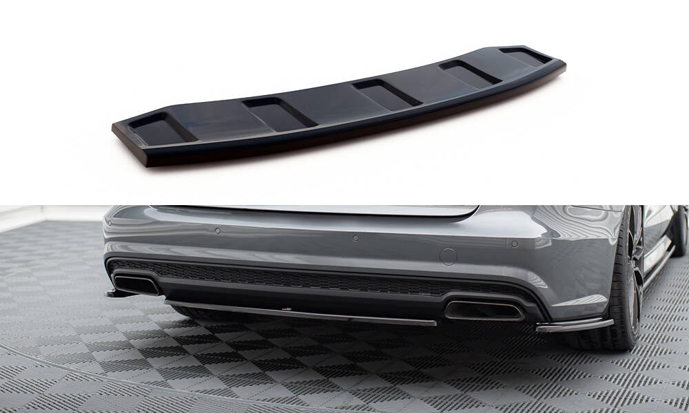 Heckansatz Audi A6 / A6 C7 S-line/ S6 C7 Facelift schwarz Hochglanz – Ansicht 2