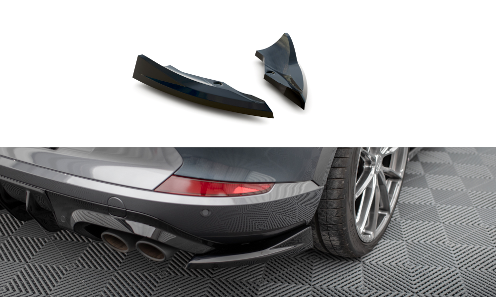 Heck Ansatz Flaps Diffusor V.3 passend für Cupra Formentor VZ Mk1 / Mk1 Facelift schwarz Hochglanz – Ansicht 2