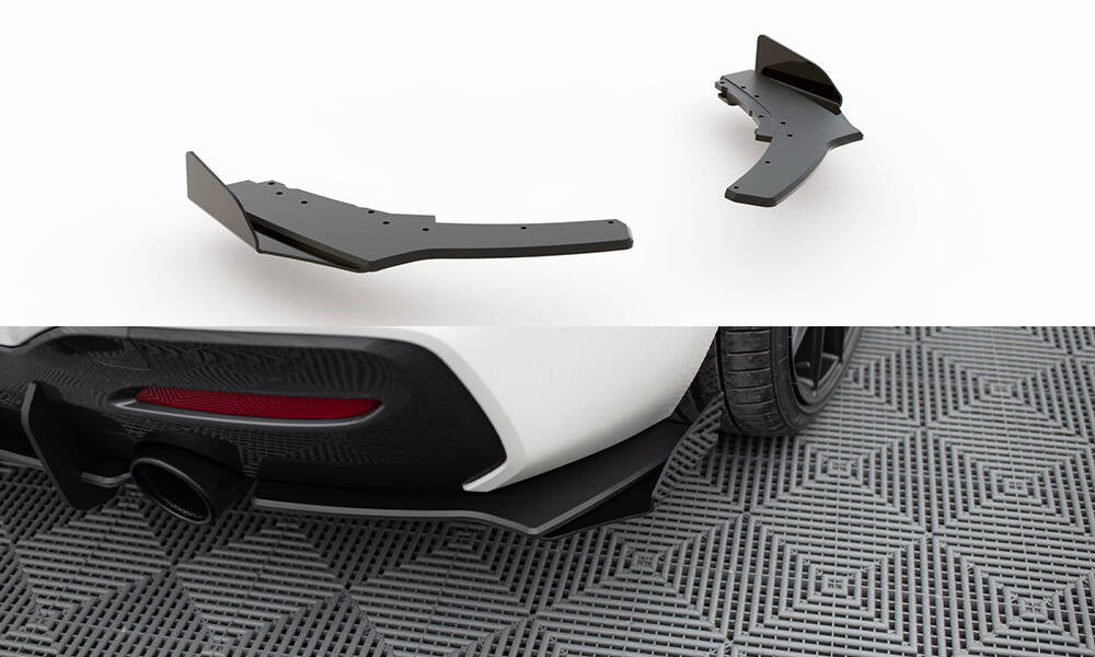 Street Pro Heck Ansatz Flaps Diffusor V.2 + Flaps passend für BMW 1er F20 M140i  schwarz Hochglanz – Ansicht 2