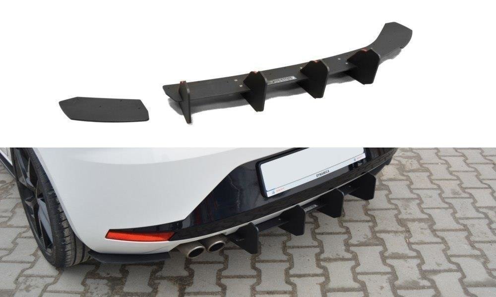 Diffusor Heck Ansatz passend für Heckschürze passend für SEAT LEON III FR – Ansicht 2