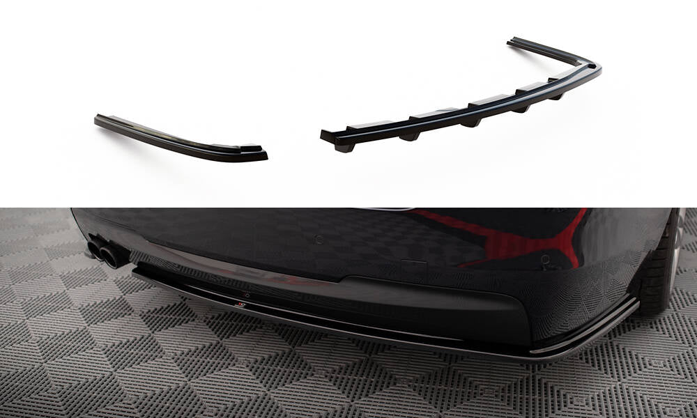 Diffusor Heck Ansatz passend für BMW 5er M-Paket F10 / F11 schwarz Hochglanz – Ansicht 2