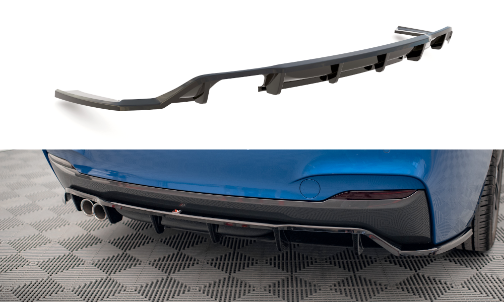 Street+ Mittlerer Diffusor RACE passend für BMW 2 M-Paket F22 schwarz Hochglanz – Ansicht 2