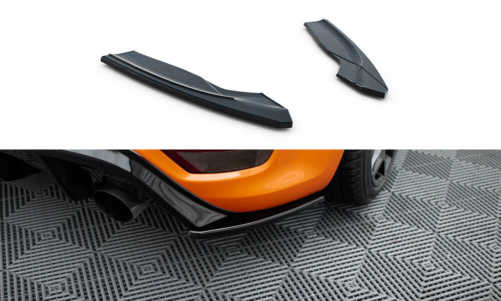 Heck Ansatz Flaps Diffusor V.2 passend für Ford Focus ST Mk2 FL schwarz Hochglanz – Ansicht 2