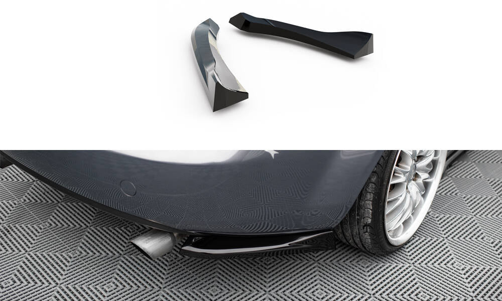 Heck Ansatz Flaps Diffusor passend für Mazda MX5 NC (Mk3) schwarz Hochglanz – Ansicht 2