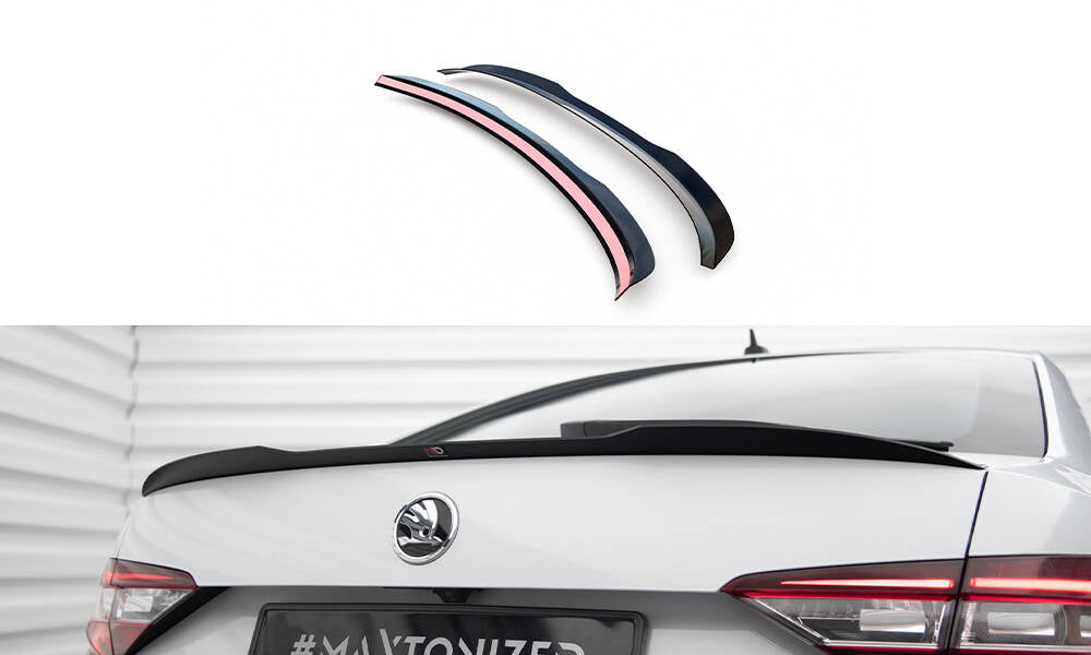Heckspoiler Lippe V.2 Skoda Superb Liftback Mk3 / Mk3 Facelift schwarz Hochglanz – Ansicht 2