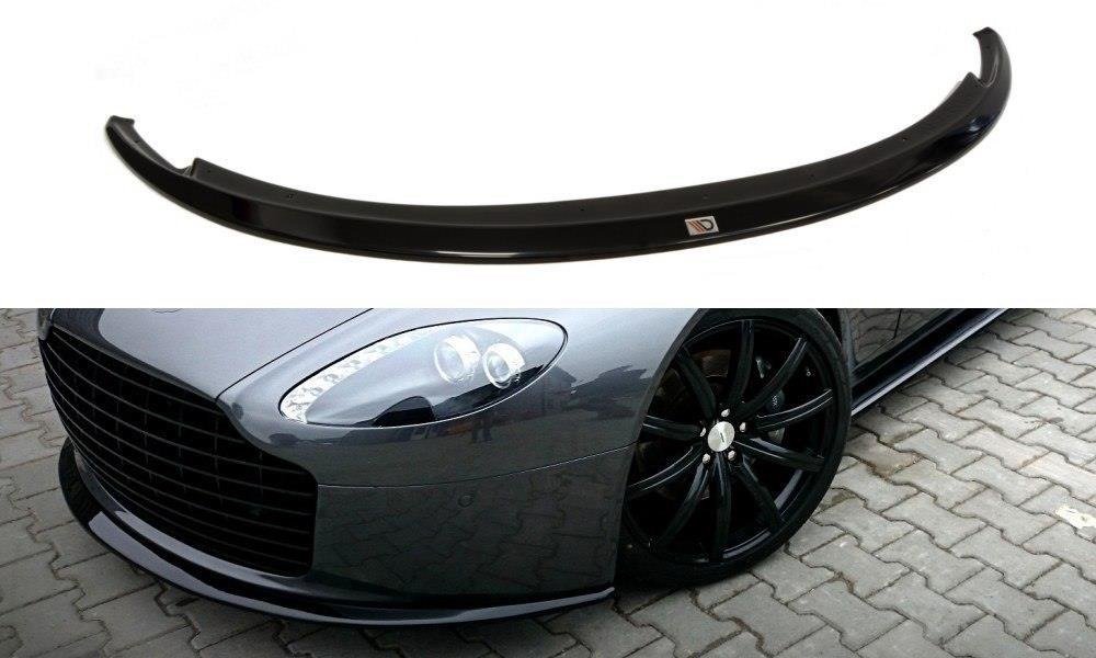 Street+ Spoilerlippe Front Ansatz passend für ASTON MARTIN V8 VANTAGE schwarz Hochglanz – Ansicht 2