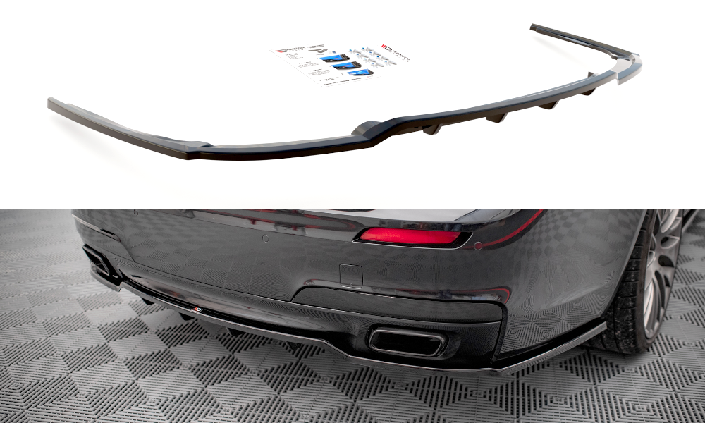 Street+ Mittlerer Diffusor RACE passend für BMW 7 M-Paket F01 schwarz Hochglanz – Ansicht 2