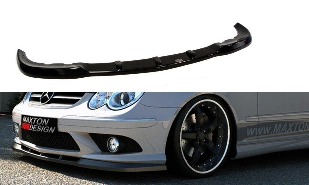 Street+ Spoilerlippe Front Ansatz passend für MERCEDES CLK W209 FÜR AMG schwarz Hochglanz – Ansicht 2