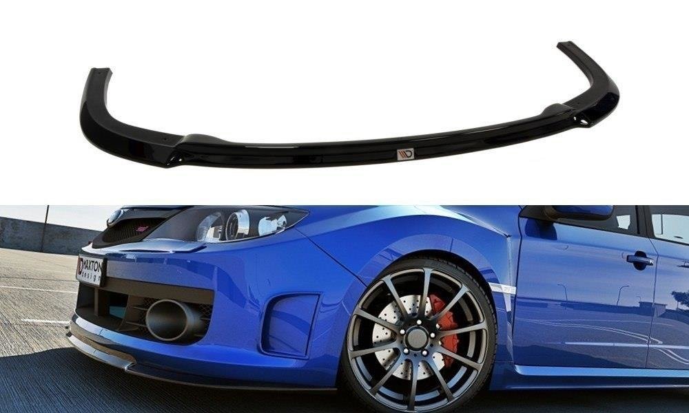 Street+ Spoilerlippe Front Ansatz V.1 passend für Subaru Impreza WRX STI Mk3 schwarz Hochglanz – Ansicht 2