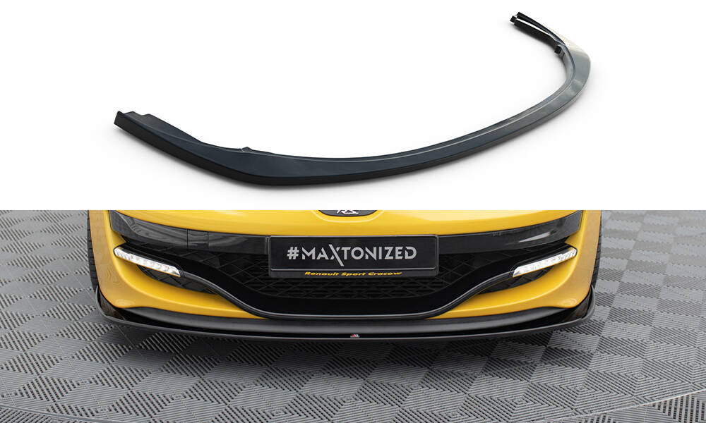 Street+ Spoilerlippe Front Ansatz passend für RENAULT MEGANE 3 RS v.2 schwarz Hochglanz – Ansicht 2