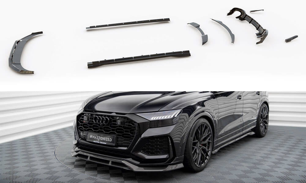 Set of Carbon Splitters Audi RSQ8 Mk1 schwarz matt – Ansicht 2