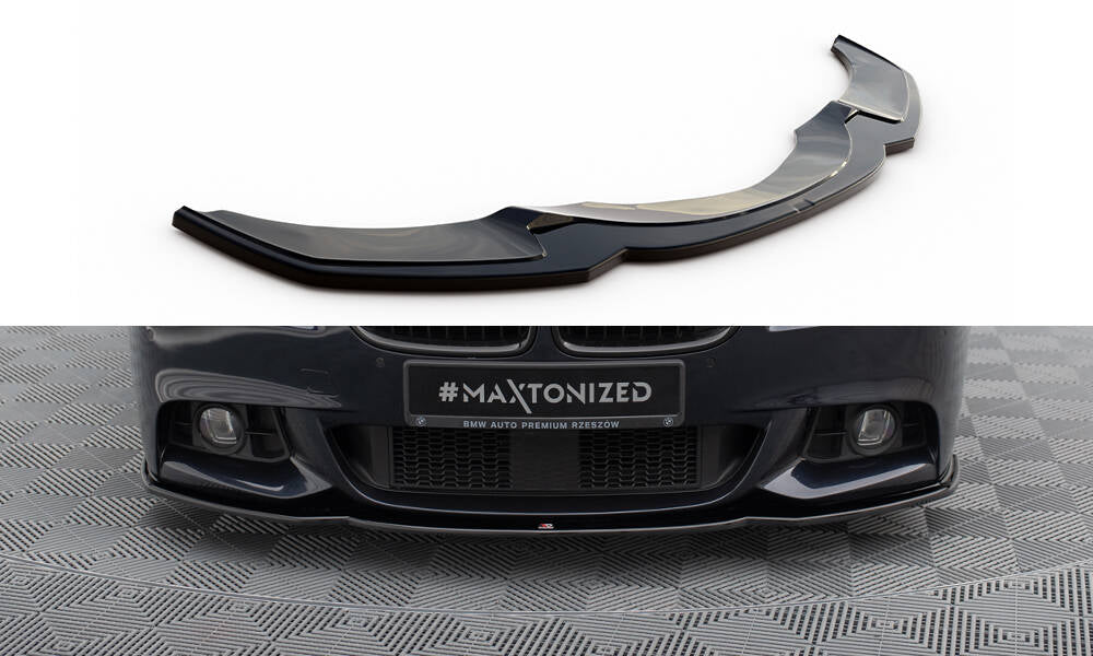 Street+ Spoilerlippe Front Ansatz V.2 passend für BMW 5er M-Paket F10/F11  schwarz Hochglanz – Ansicht 2