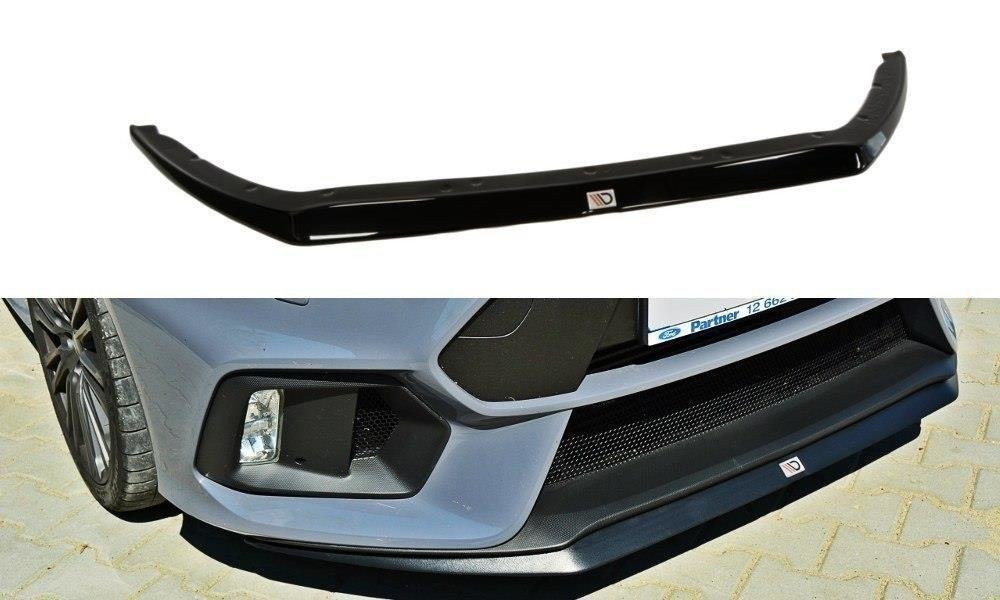 Street+ Spoilerlippe Front Ansatz V.2 passend für Ford Focus RS Mk3 schwarz Hochglanz – Ansicht 2