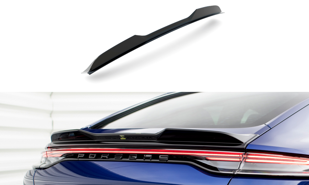 Heckspoiler Lippe 3D Porsche Panamera E-Hybrid 971 Facelift schwarz Hochglanz – Ansicht 2