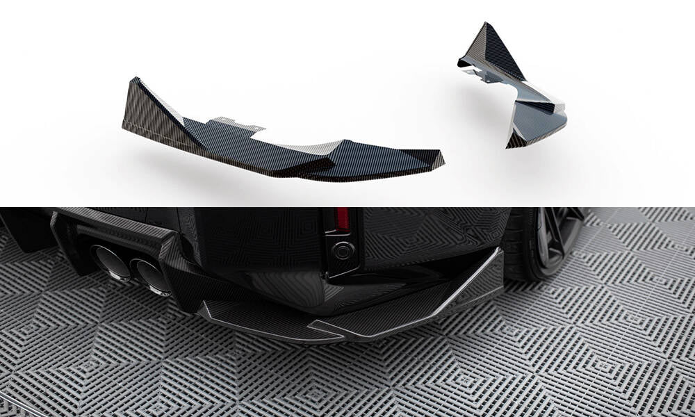 Prepreg Carbon Fiber Heck Ansatz Flaps Diffusor passend für BMW M2 G87 – Ansicht 2