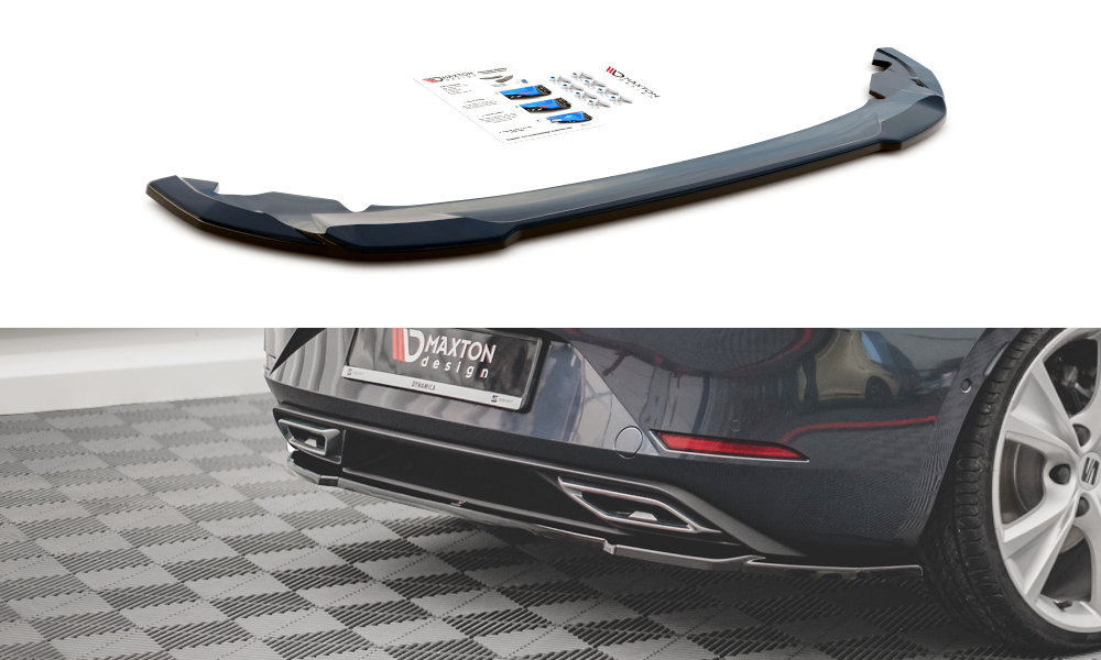Heckansatz Seat Leon FR Hatchback Mk4 schwarz Hochglanz – Ansicht 2