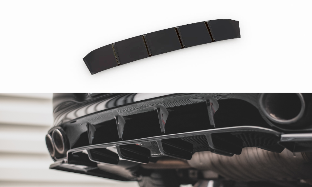 Diffusor Heck Ansatz passend für Mercedes-AMG CLA 35 Aero / 45 Aero C118 schwarz Hochglanz – Ansicht 2