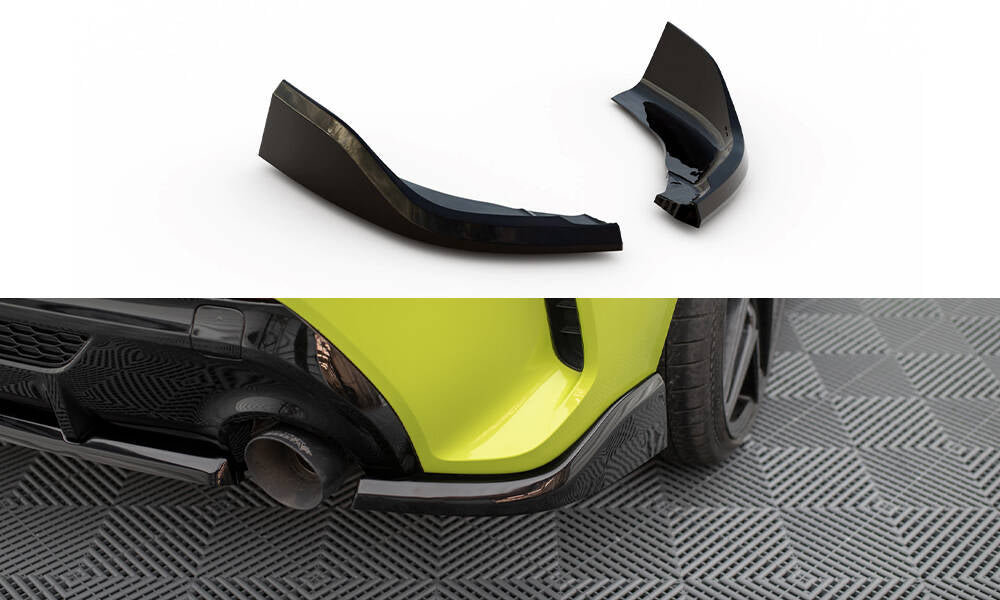 Heck Ansatz Flaps Diffusor V.1 passend für2 BMW 1er M-Paket / M135i F40 schwarz Hochglanz – Ansicht 2