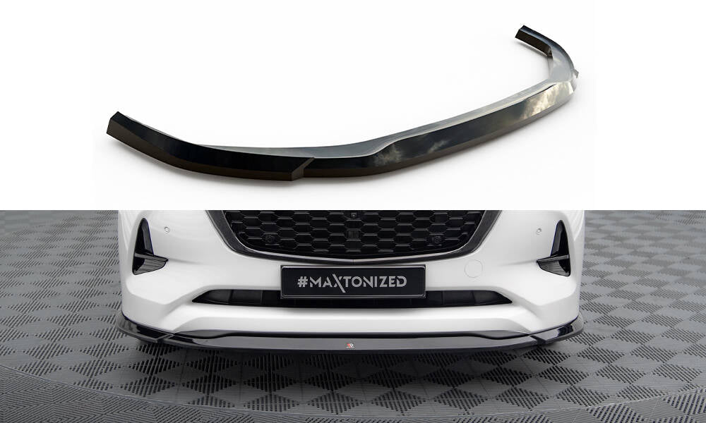 Street+ Spoilerlippe Front Ansatz V.2 passend für Mazda CX-60 Mk1 schwarz Hochglanz – Ansicht 2