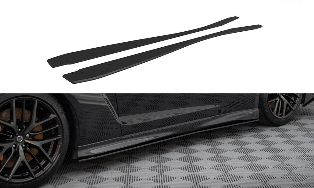 Street Pro Street+ Seitenschweller Leisten passend für Nissan GTR R35 Facelift – Ansicht 2