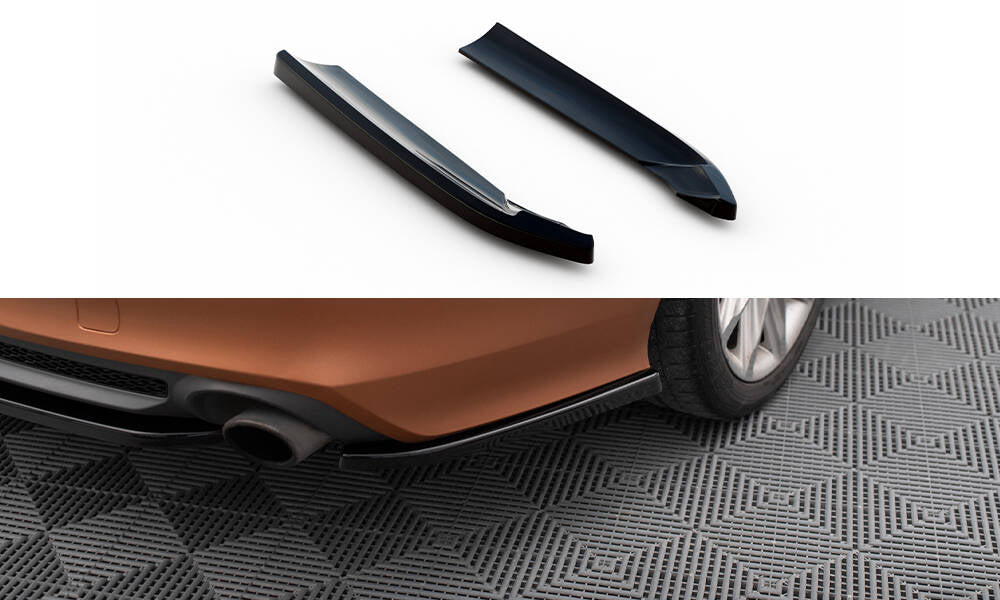 Heck Ansatz Flaps Diffusor V.2 passend für Audi A7 S-Line C7 schwarz Hochglanz – Ansicht 2