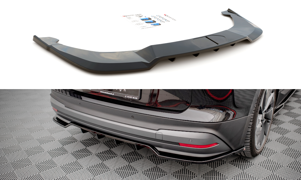 Street+ Mittlerer Diffusor RACE passend für Skoda Enyaq iV schwarz Hochglanz – Ansicht 2