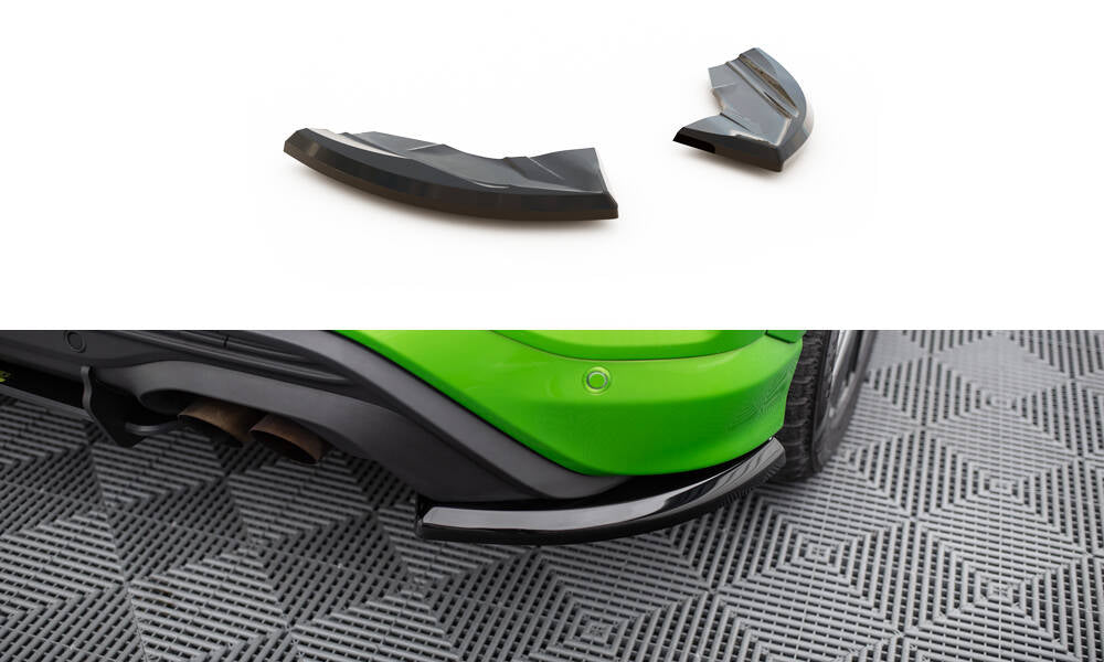 Heck Ansatz Flaps Diffusor passend für Ford Puma ST Mk1 schwarz Hochglanz – Ansicht 2