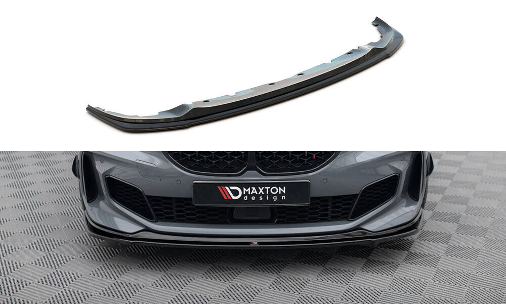 Street+ Spoilerlippe Front Ansatz passend für BMW 1er M-Paket/ M135i / 128ti F40  schwarz Hochglanz – Ansicht 2