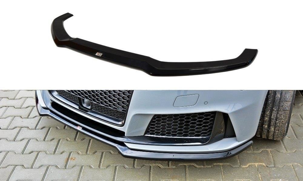 Street+ Spoilerlippe Front Ansatz V.1 passend für Audi RS3 8V Sportback schwarz Hochglanz – Ansicht 2